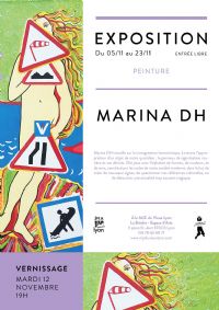 Exposition Marina DH. Du 5 au 23 novembre 2019 à Lyon. Rhone.  14H00